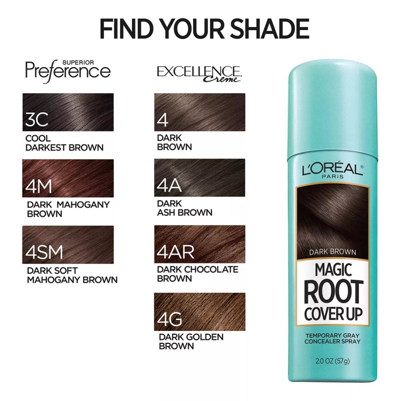 L'Oréal Paris L'oreal. Tinte Cubre Raices. Color Cafe Oscuro. Paquete