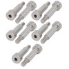 Sourcingmap 10pcs 304 Stainless Steel Hex Socket Shoulder Bolt 8mm