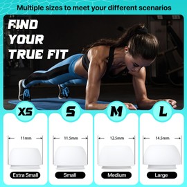 RFUNGUANGO [4 Pairs] Replacement Ear Tips for AirPods Pro 2nd/1st Generation with Noise Reduction Holes, Silicone Ear Tips for Airpods Pro with Portable Storage Box and Cleaning Pen (XS/S/M/L)