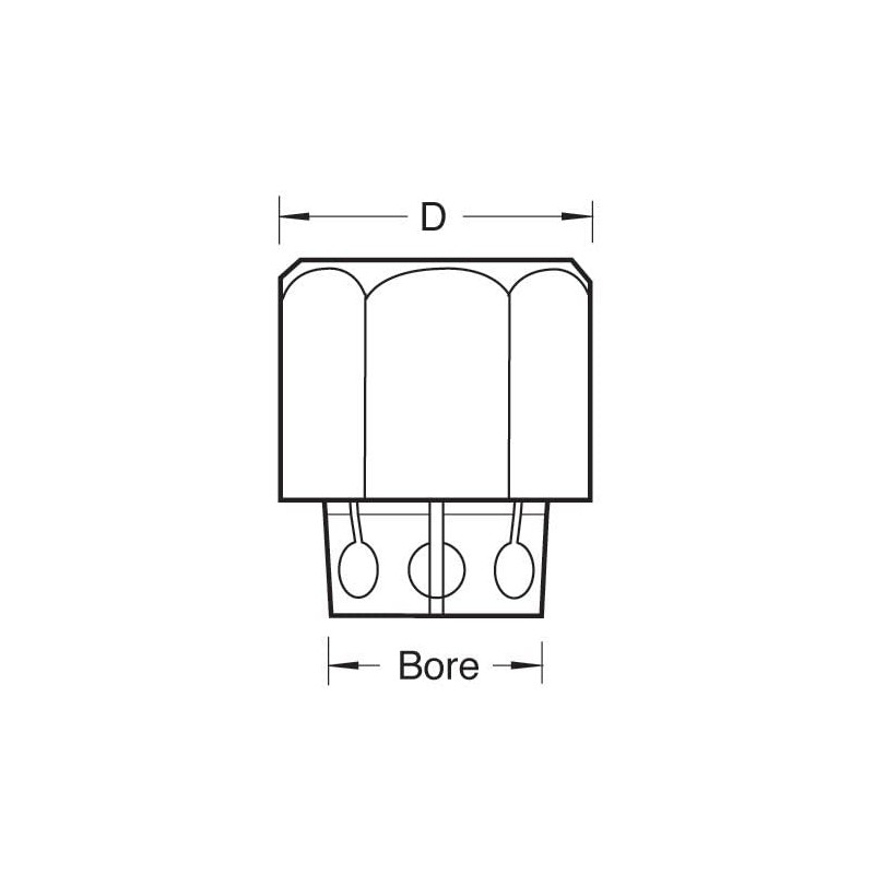 Trend - Collet extension collet & nut set 8mm -