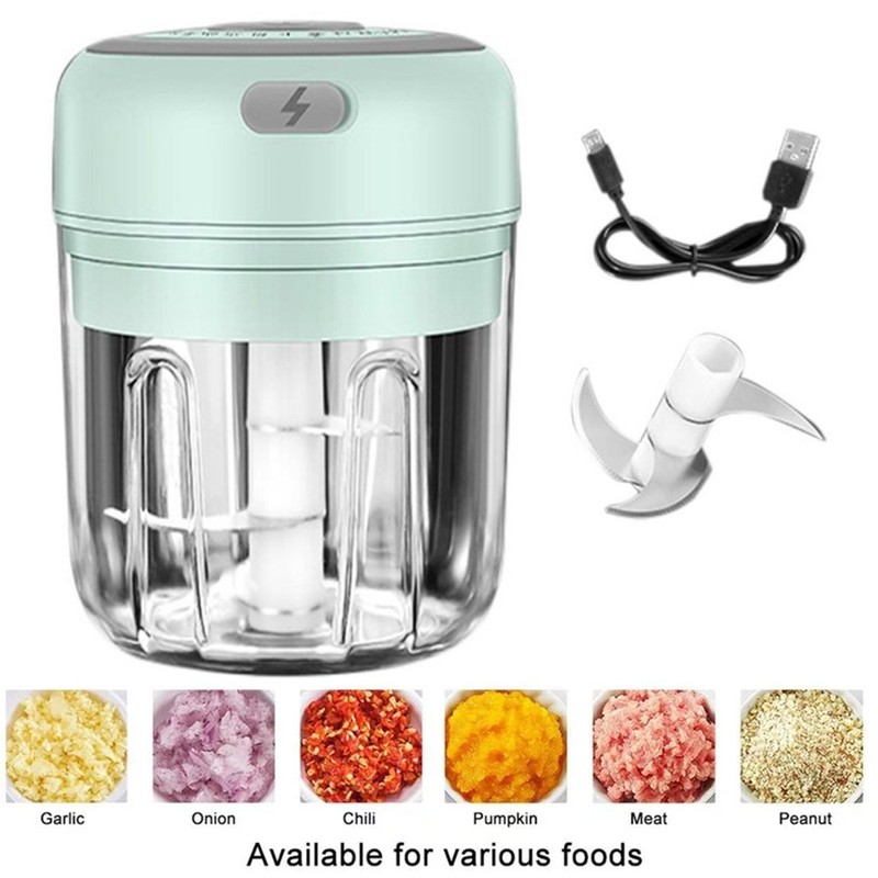 Wireless Electric Garlic Machine Mini Food Garlic Vegetable Chopper Grinder