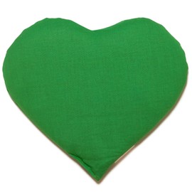 Rapeseed Cushion Heart Approx. 30 x 25 cm Frog Green Heat Cushion Grain Cushion A Charming Gift