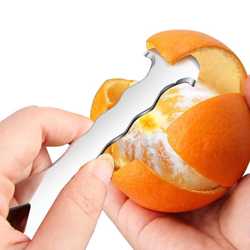 2 Pack, Stainless Steel Orange Peeler tool – Multi-Functional Citrus