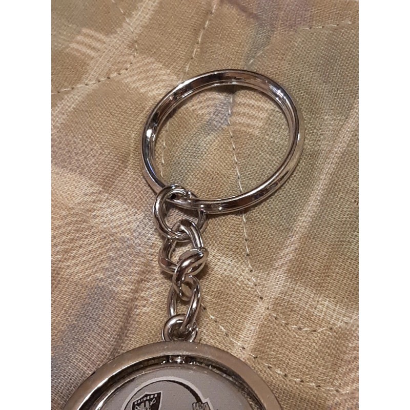 Team Sports America LAS VEGAS RAIDERS METAL SPINNER Keychain Key