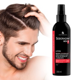 Seboradin Lotion Against Hair Loss for Men Hair Loss Hair Thinning Hair Growth Hair Lotion for Men Vitamins Natural Extracts Hair Scalp Care Hair Care 200 ml Men Forte