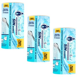 Sistema Antisarro y Suavizador de Agua para Tinaco y Cisterna 450 a 1,200 L | Pack 3 Piezas | 21 Meses de Protección | Elimina Sarro 85% | Filtro Magnético | TECHNOSAR