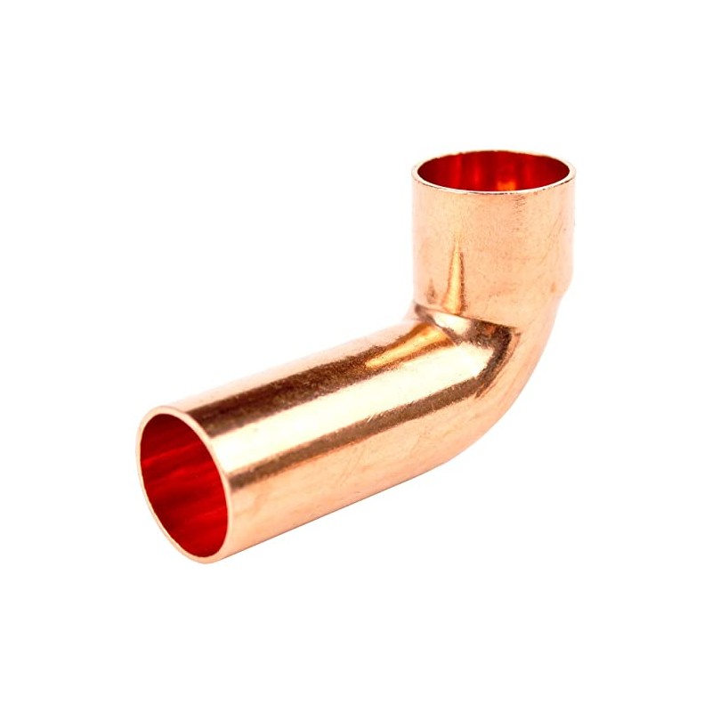 15mm Long Tail Street Elbow - 90 Degree End Feed