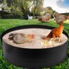 Chicken Dust Bathtub,Bottomless PE Chicken Dust Bath Containers,Adjustable Chick Coop
