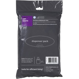 simplehuman Custom Fit Trash Can Liner B, White - White - 30 ct - 2 pk