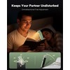 86lux Book Light, Rechargeable Clip-On LED Reading Light for Bed