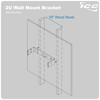 ICC Wall Mount Hinged Bracket, 2 RMS, 6″ Depth, 20