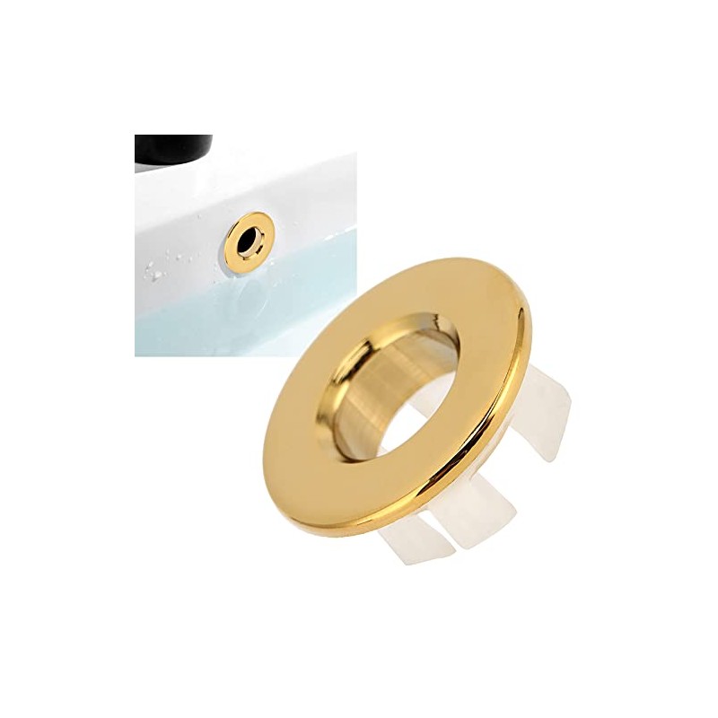 3cm/1.2in Sink Overflow Ring - Brass Material Sturdy Buckle Design