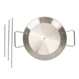 Vertical Skewer Grill Stainless Steel Detachable Multi Functional BBQ Grill for Family Gathering Without Brush