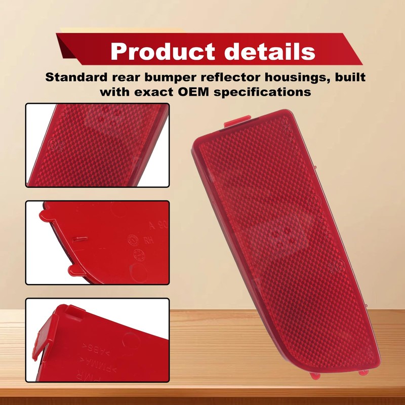 KEVWR Front Bumper Reflector Compatible with 2006-2016 Mercedes Sprinter 250