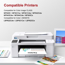 Caclemo 054 Toner Cartridge Set High Yield Replacement for Canon 054 Canon Toner 054H CRG-054 Toner Cartridge Compatible with Canon Color ImageClass MF644Cdw MF642Cdw LBP622Cdw MF641CW Printer, 4 Pack