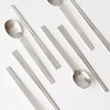 Domestic Premium Kamome Kitchen Pleated Stainless Steel Spoon and Chopstick