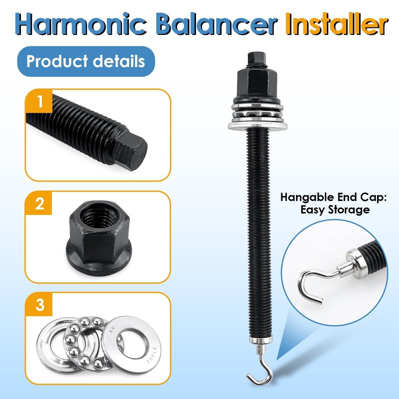 KITONLA 25264 Harmonic Balancer Puller and LS Harmonic Balancer Installation