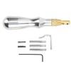 5 in 1 Leather Groover Multifunctional Aluminum Handle Stitching Groover