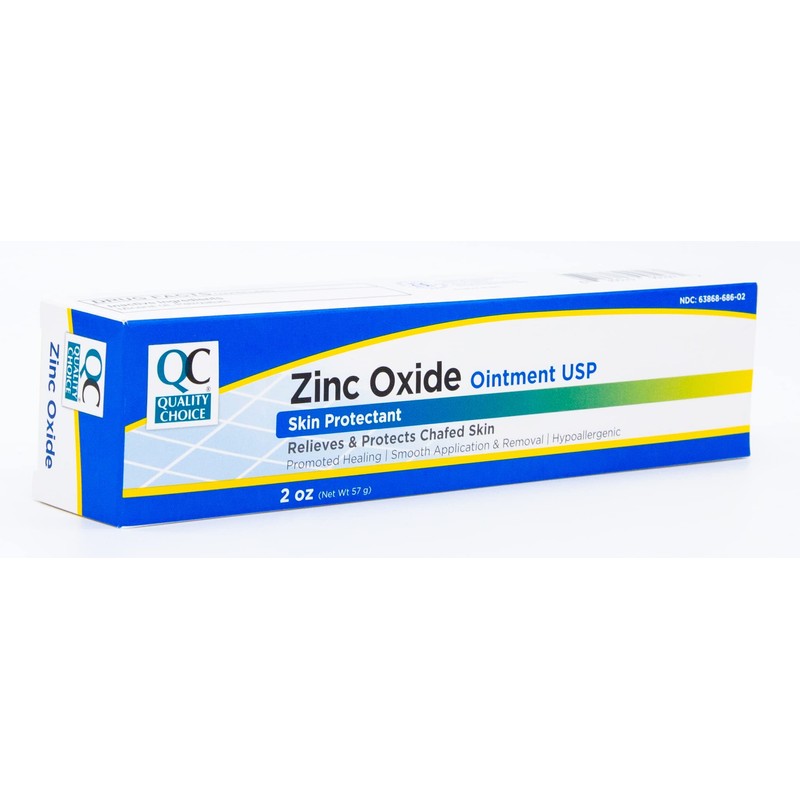 Quality Choice Zinc Oxide Ointment Skin Protectant 2oz Each (Pack