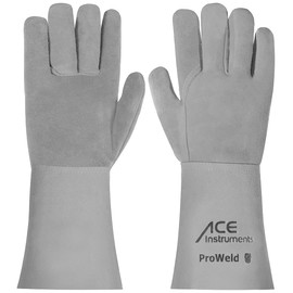 ACE ProWeld Welding Work Gloves - Protective Leather Gloves for Welding - EN 388/12477-11/XXL (Pack of 1)