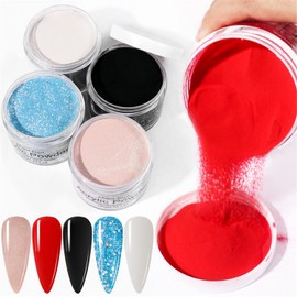 Acrylpulver, 120 g, Acryl-Pulver, 4,23 oz mit großer Kapazität, professionelles Polymer für die französische 3D-Maniküre, Verlängerung der Nagelskulptur (rot)