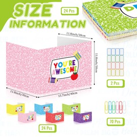 Cinrobiye 24 Pcs Inspirational Privacy Folders Standard for Students Cardboard Shields Test Privacy Boards Motivational Words Desk Dividers Shield for Classroom School Study Supplies (Colorful)