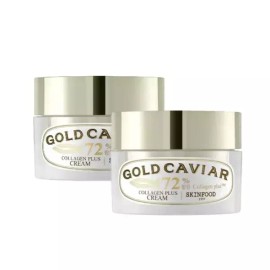 Skin Food [스킨푸드] 골드 캐비어 콜라겐 플러스 크림 1 + 1 [Skinfood] Gold Caviar Collagen Plus Cream 1 + 1