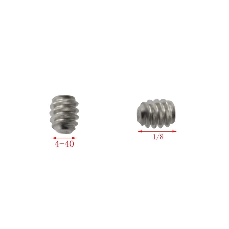 BAIRONG 25pcs 4-40 x 1/8" Stainless Steel Allen Head Hex