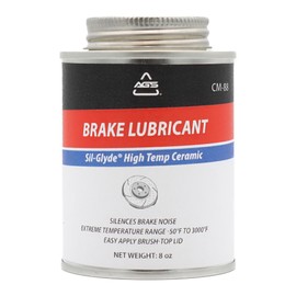 AGS Automotive Solutions Brush Top Can Ceramic-Glyde Silicone Brake Lubricant, 8oz, Brake Lubricant, Advanced Noise Reduction, Exception Brake Pad Protection, Market Leading Reliability
