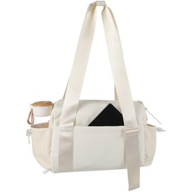 Small Gym Bag for Women, Compact Versatile Duffle for Travel Workout Fitness, Dual Wide Shoulder Straps, Wet Compartment