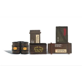 G Wooden Crates and Barrels WOOA2564