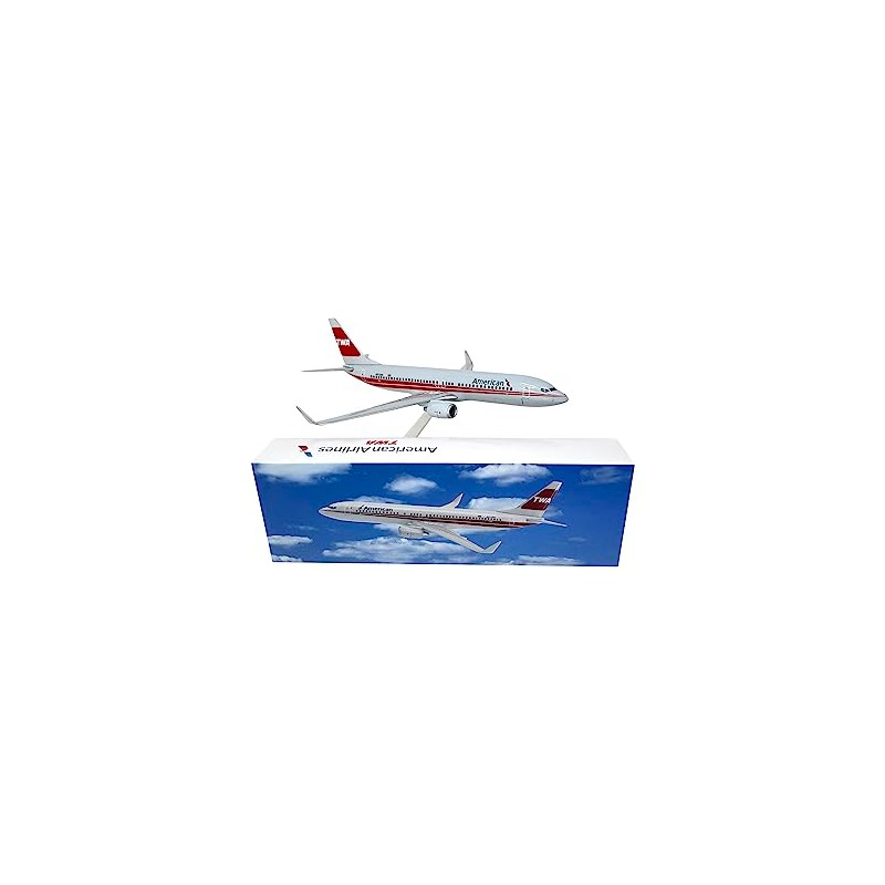 Flight Miniatures American TWA 737-800 1:200 Scale - Plastic Snap-Fit