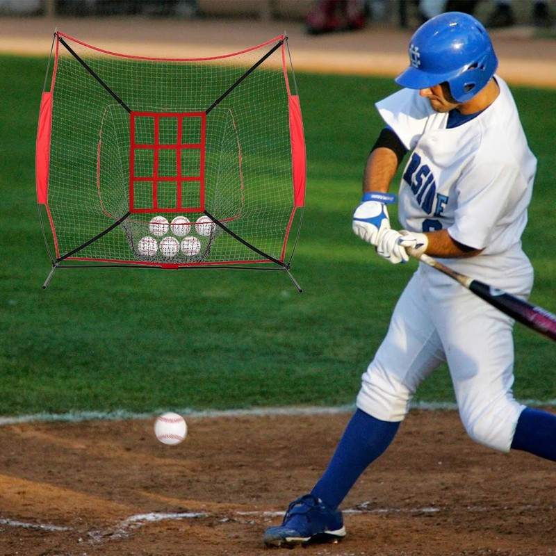 Pack of 2 Baseball Practice Net, Adjustable Strike Zone Net