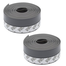 Tira de Sellado, 2Pcs 5M/16Ft Tira de Sellado para Puerta y Ventana,Tira de Sellado de Ventanas Autoadhesiva,Tiras Guardapolvo para Puerta, para Sellar Huecos en Baños,Ventanas, Puertas (Gris)