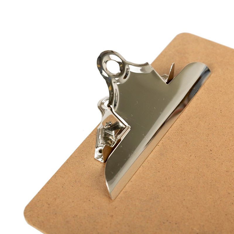 Grafoplás 1550749. Clipboard with Jumbo Clamp, A4, Wood, Round Edges