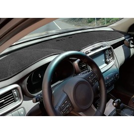 Yiz Dash Cover Mat Custom Fit for Kia Sorento 2016 2017 2018 2019 2020 with Dash Speaker with Sensors,Dashboard Cover Pad Carpet (16-20 Black) J44