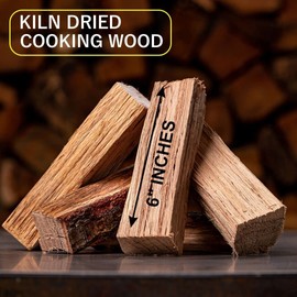 Old Potters Kiln Dried Pizza Oven Cooking Logs, Approx 12 lbs, Wood Logs for Pizza Ovens, Grills and Smokers, Solo Stove Mesa XL, Oak~ 6 Inch Mini Log, Product of USA (790 Cubic Inches)