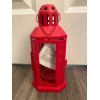 IKEA ENRUM Lantern For Tealight Indoor/outdoor Red 9" 904.949.50