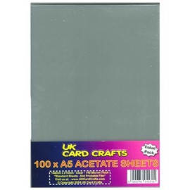 A5 Acetate - 100 Sheets, 140 Micron - Bulk Buy - Stella Weds. 148mm x 210mm