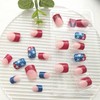 4th of July Press on Nails Short Square Fake Nails