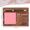 Vet Nurse Gifts for Women, Wooden Sticky Note Pad Holder
