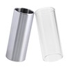 2Pcs Glass Slide and Stainless Steel Slide Guitar Finger Slide