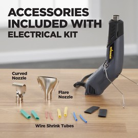 Wagner Spraytech 2410910 HT400 Electric Kit Heat Gun, Heat Gun for Electrical Wire Repair, Shrink Tubing, Shrink Wrapping, Electric Wiring, Auto Body Work, Dual Temperature 680 & 450 degrees