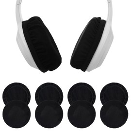 TIESOME 8 Pairs Headphone Ear Pads Covers, Washable Stretchable Headset Covers, Reusable Earpad Protectors for Gym Gaming Libraries Training Aviation Racing(9-11cm)