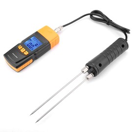 Oumefar Probador de Humedad, Ajustable Medidor de Humedad Detector de Agua