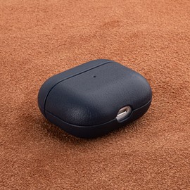 Haobobro [Nappa Series] AirPods 3 Case with Lanyard and Carabiner - Genuine Leather Case for AirPods 3rd Generation - AirPods Protective Leather Case - AirPods Leather Case - Blue Leather Case