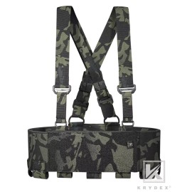 KRYDEX Concealed Carry Low-Vis Ready Chest Rig Elastic Cummerbund Black MC Camo