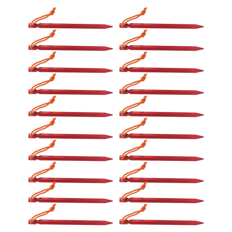 20pcs Tent Stakes V Shape Heavy Duty Tent Peg with