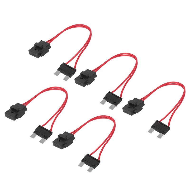 5Pcs Car Fuse Holder Connector Mini Heavy Duty Wire Extension