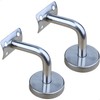 2 x Stainless Steel Handrail Carrier, Polished Handrail Holder for